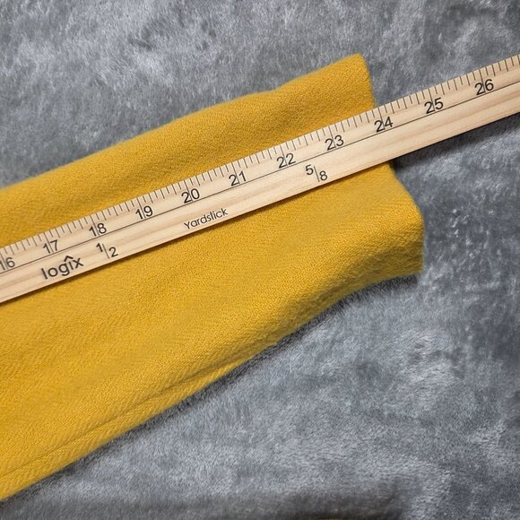 Talbots Blazer Womens 10 Yellow Gold Wool Blend Preppy Academia Career Jacket - Picture 10 of 11